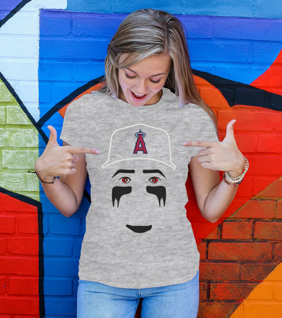 Rookie Maggie Neto Angels Creepy Red Eyes Dark Background Cap T-Shirt