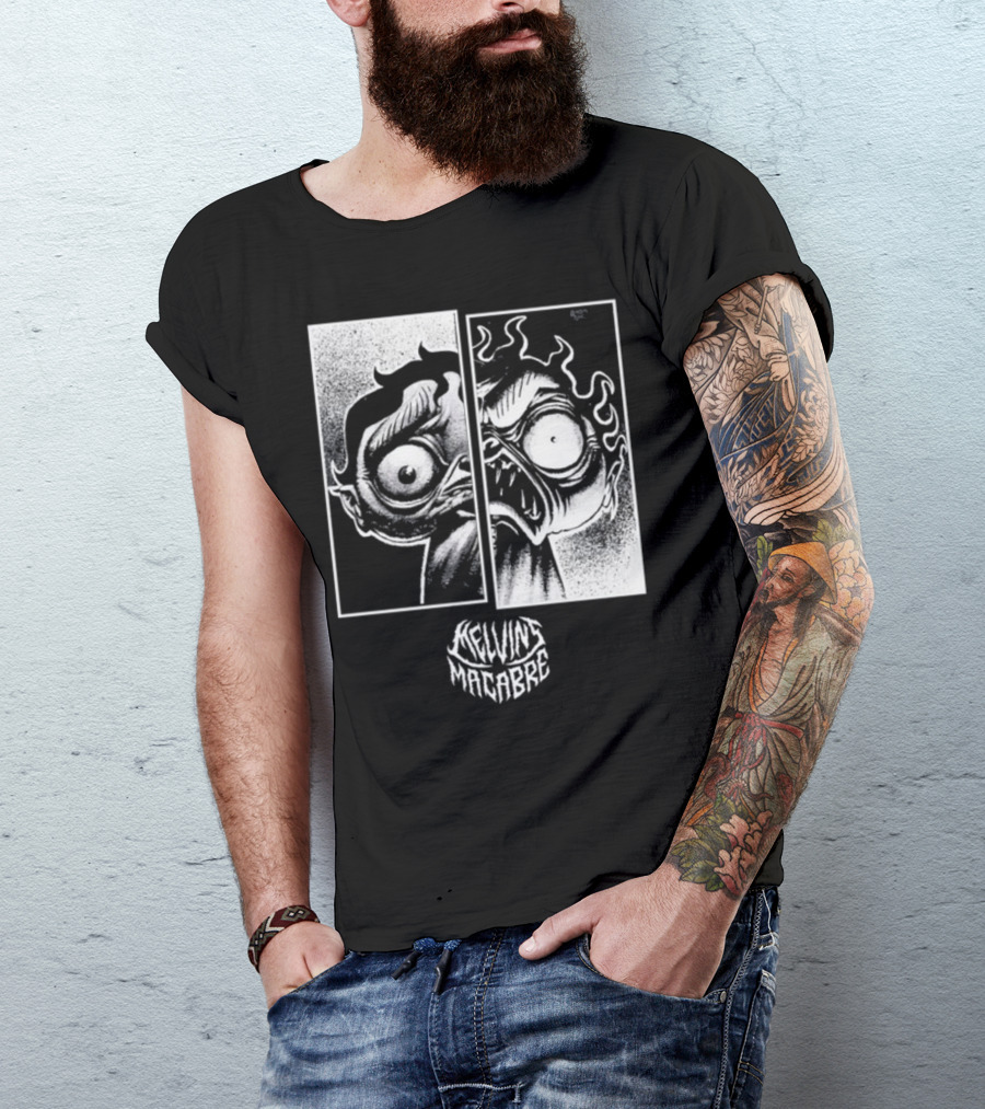 Melvin's Macabre Comic Horror Expression T-Shirt