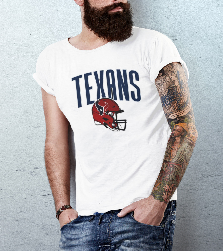Texans Football Helmet T-Shirt