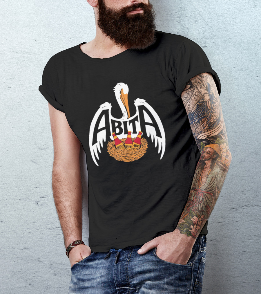ABITA Pelican Nest With Bottles T-Shirt
