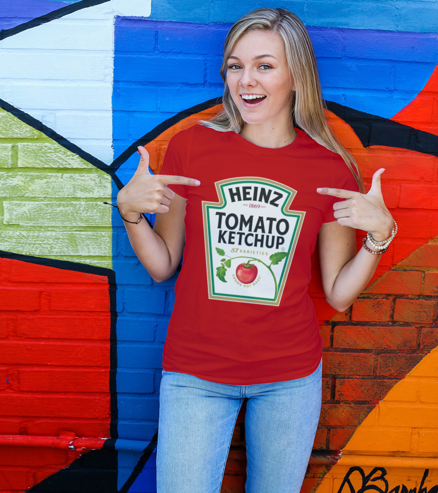 Heinz Tomato Ketchup 57 Varieties Grown Not Made Est 1869 T-Shirt