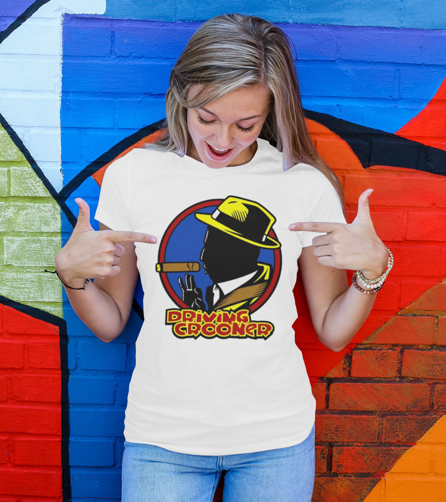 Driving Grooner Fedora Silhouette Cigar T-Shirt