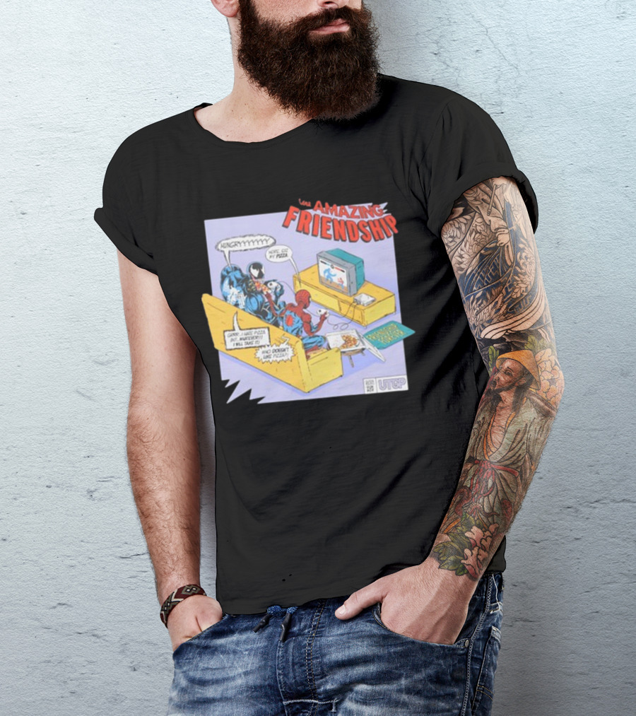 Hungry Pizza Lovers Unite On Couch With Amazing Friendship TV T-Shirt