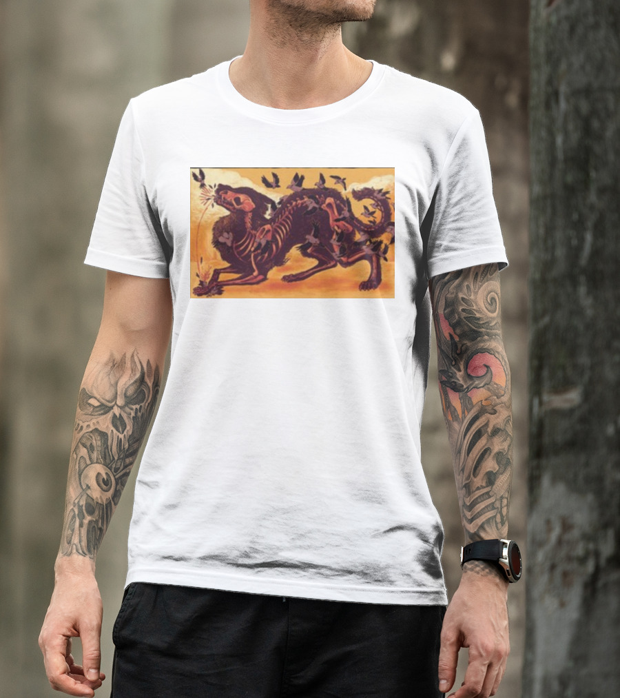 I Lost My Head Again Skeleton Wolves Corvus Ravens T-Shirt