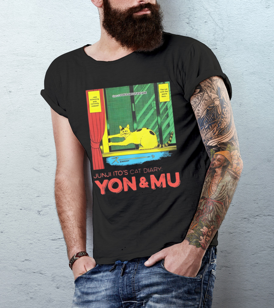 Junji Ito's Cat Diary Yon And Mu Yon’s Great Escape The Cat With The Weird Face T-Shirt