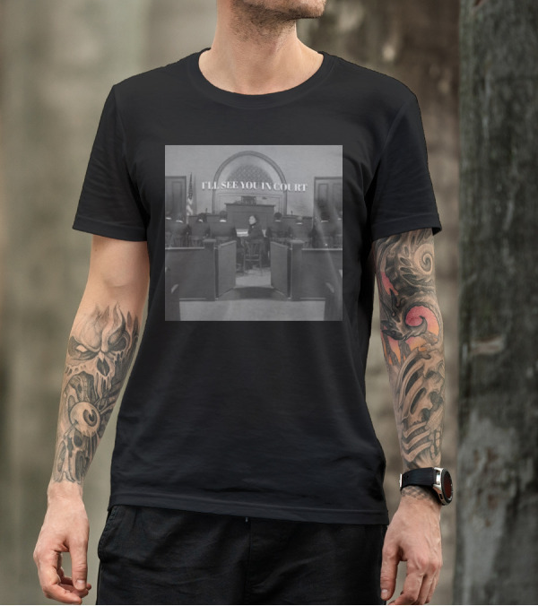 Queen Naija I'll See You In Court Vintage Courtroom Scene T-Shirt