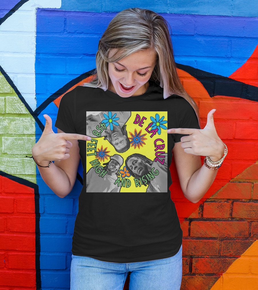 De La Cruz 458 Feet High And Rising Psychedelic Baseball Legend T-Shirt