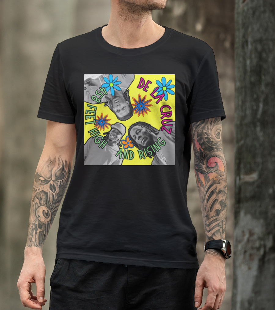 De La Cruz 458 Feet High And Rising Psychedelic Baseball Legend T-Shirt