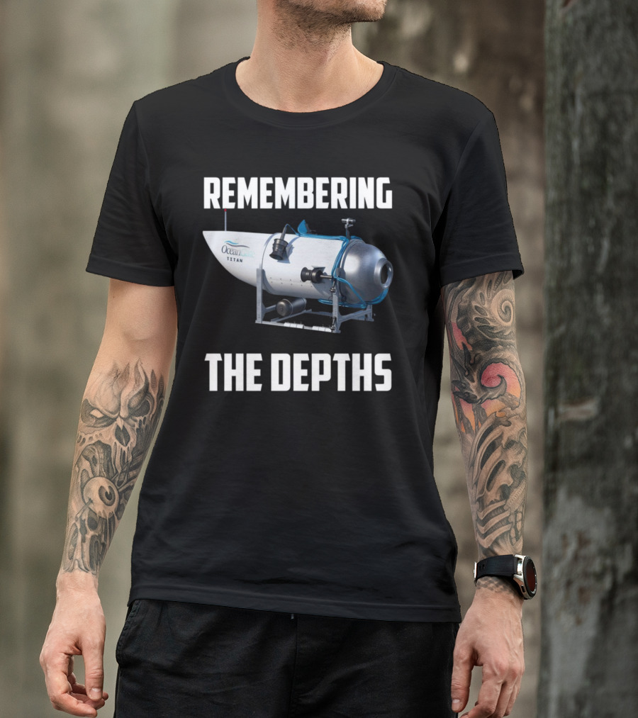 Remembering The Depths OceanGate Titan Submersible T-Shirt