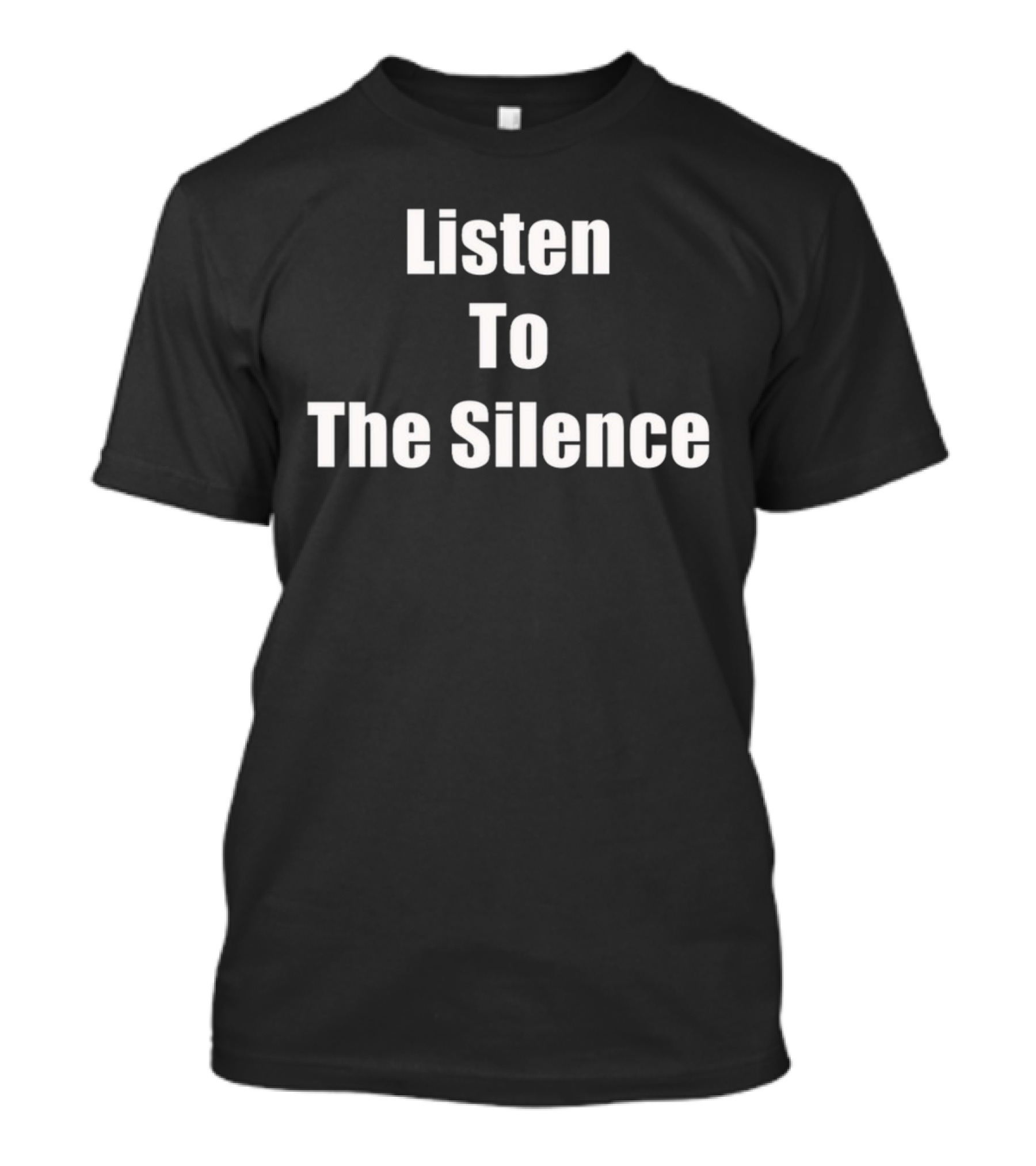 Travis Scott Wearing Listen To The Silence Text T-Shirt