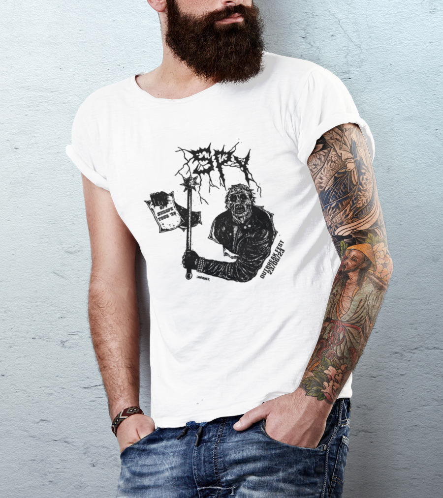 Spy Worldwide Outbreak Fest 23-06/25 Metal Zombie T-Shirt