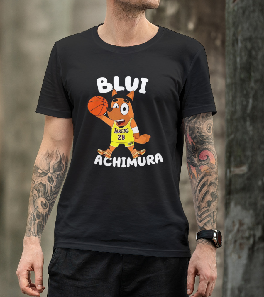 Blui Hachimura Lakers 28 Basketball Player Fox T-Shirt