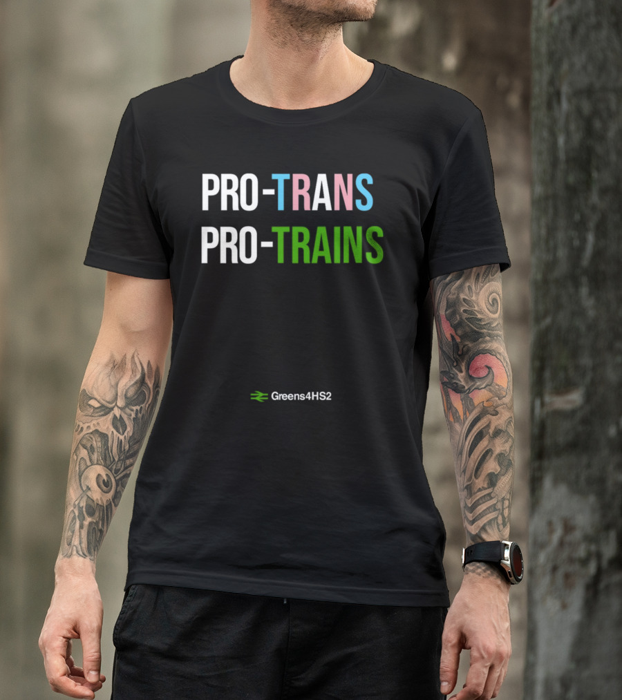 Gareth Dennis Pro Trans Pro Trains Greens4HS2 T-Shirt