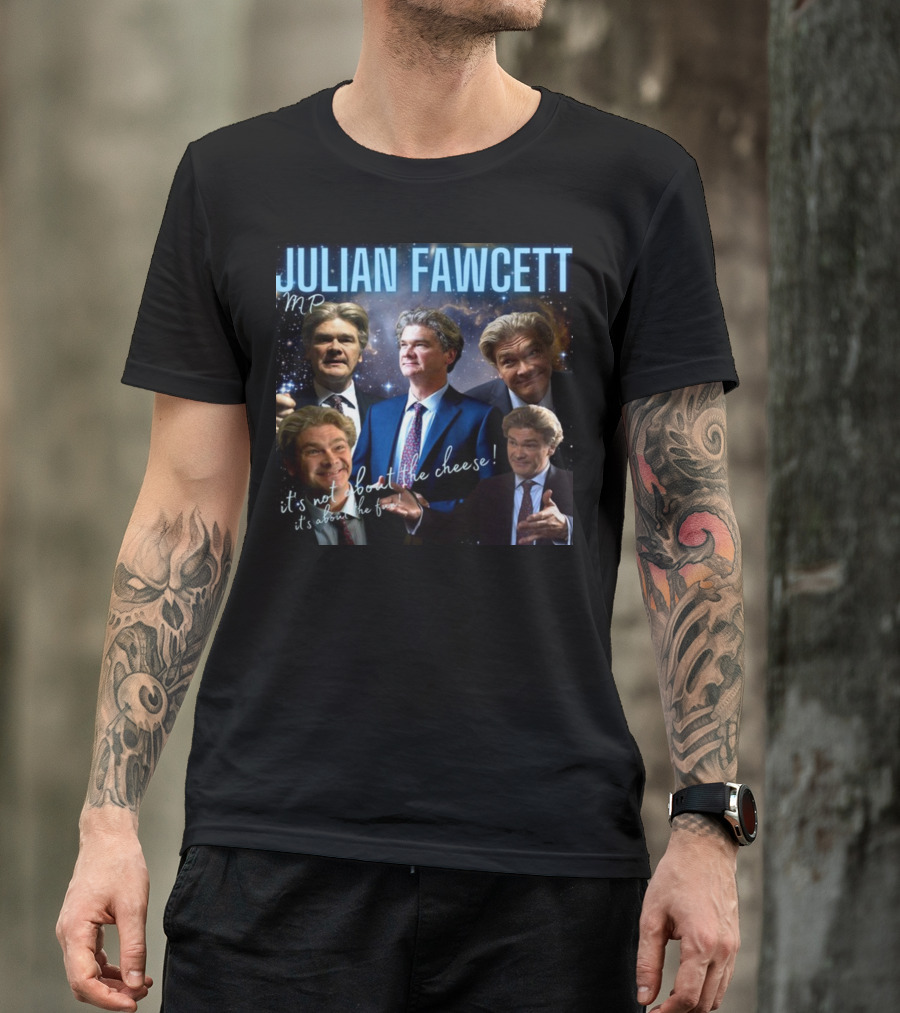 Julian Fawcett Mp It's Not About The Cheese It's About The Fun Multi-Pose Universe T-Shirt