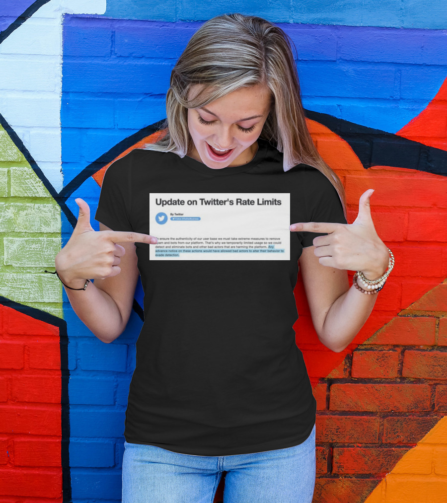Twitter's Rate Limits Response And Security Measures Update T-Shirt