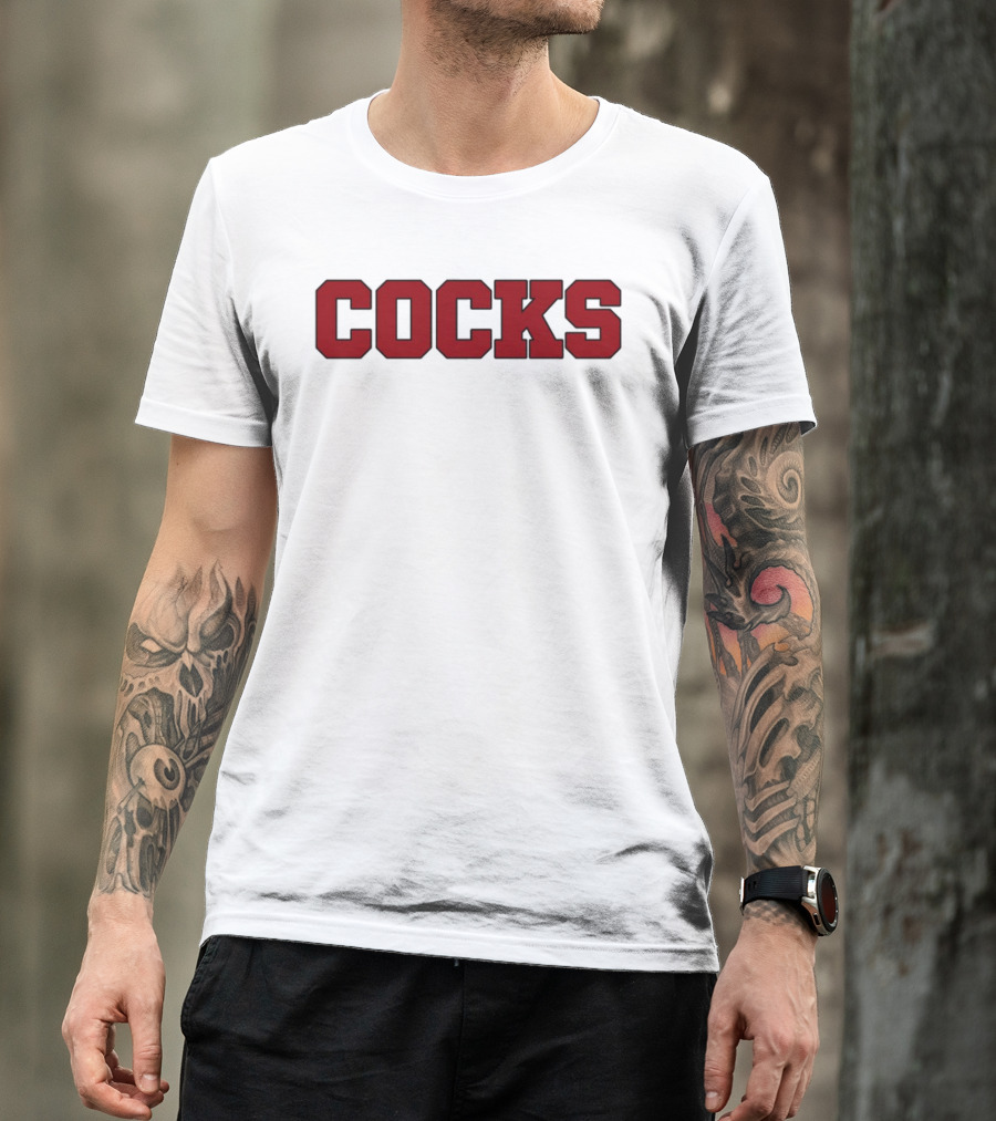Yungblud Cocks Shirt Text Bold Red Lettering T-Shirt
