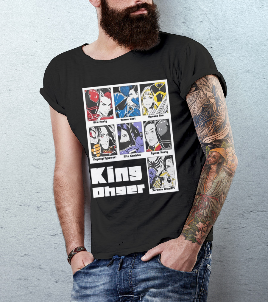 Kingohger Gira Husty Yanma Gast Hymeno Ran Kaguragi Dybowski Rita Kaniska Ryules Husty Jeramie Brasieri T-Shirt