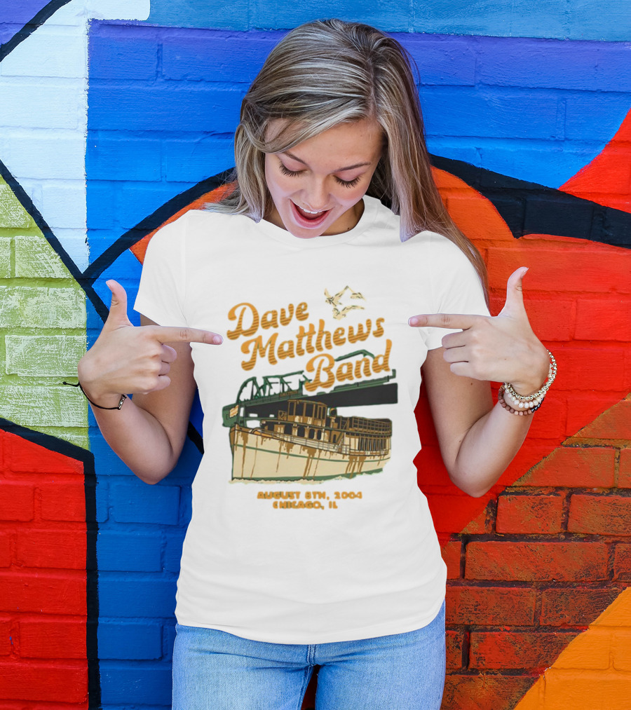 Dave Matthews Band August 8th 2004 Chicago IL Riverboat T-Shirt