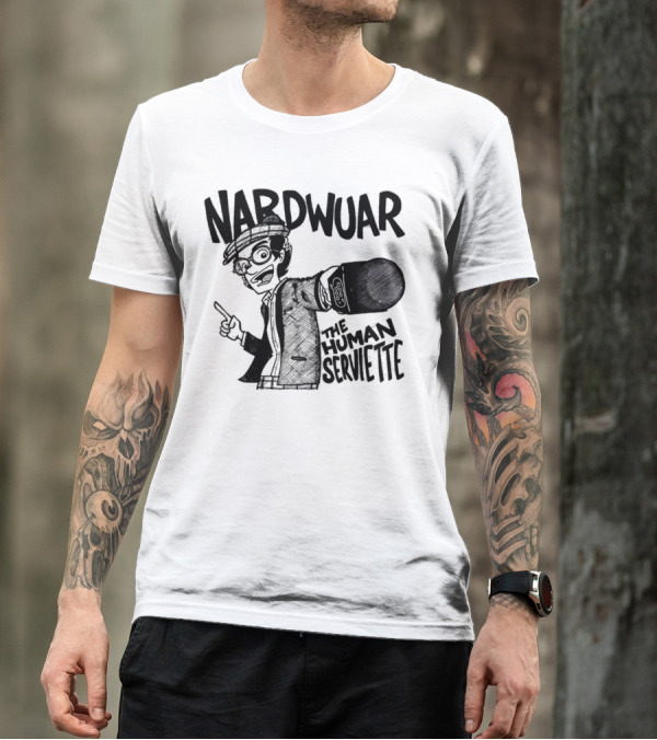 Nardwuar The Human Serviette Mic Rap Alert T-Shirt
