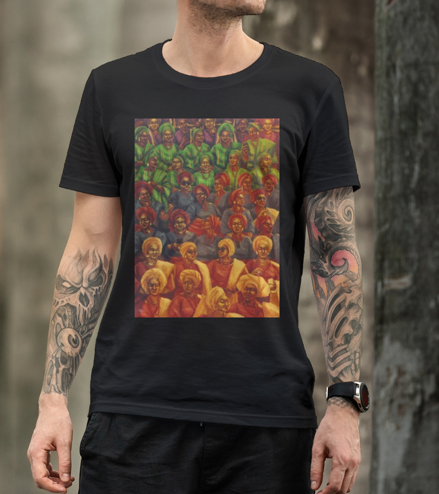 Shutabug Ojude Oba Celebratory Gathering In Vibrant Traditional Attire T-Shirt
