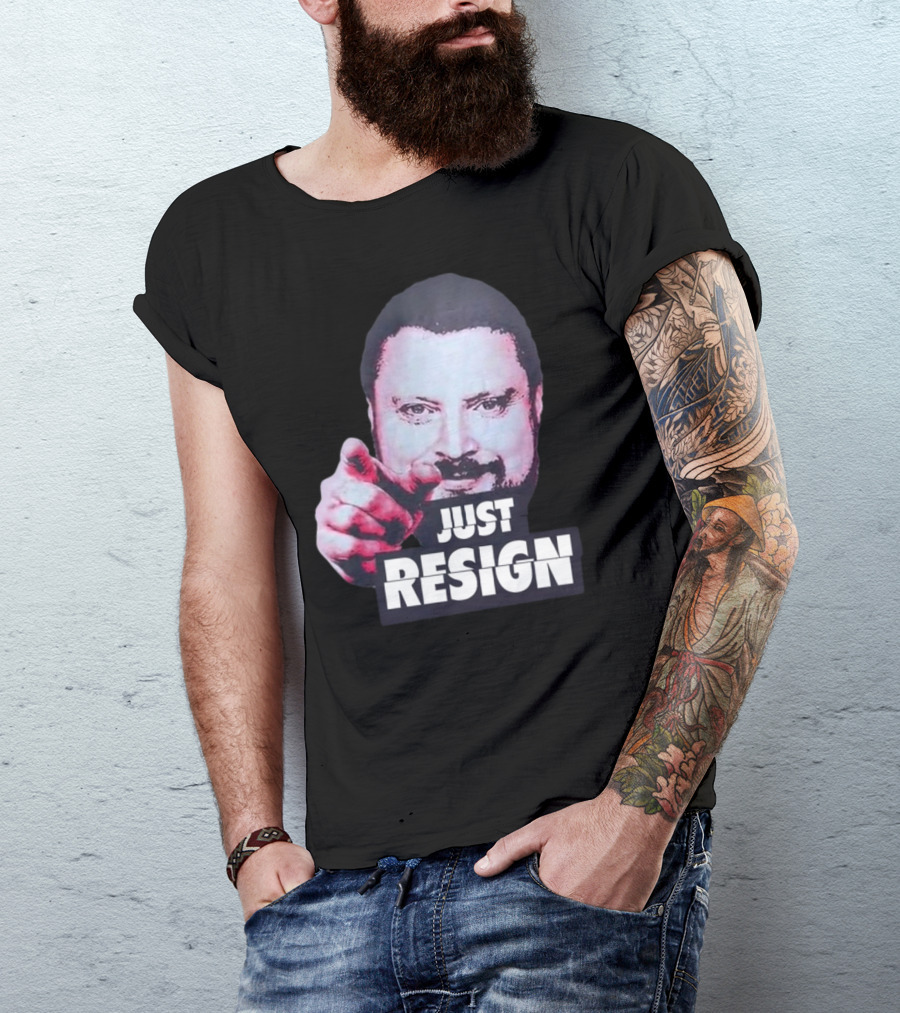 Simon Williams Just Resign Pointing Meme T-Shirt
