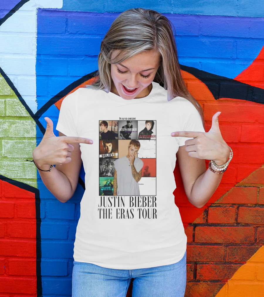 Justin Bieber Album Collage The Eras Tour T-Shirt
