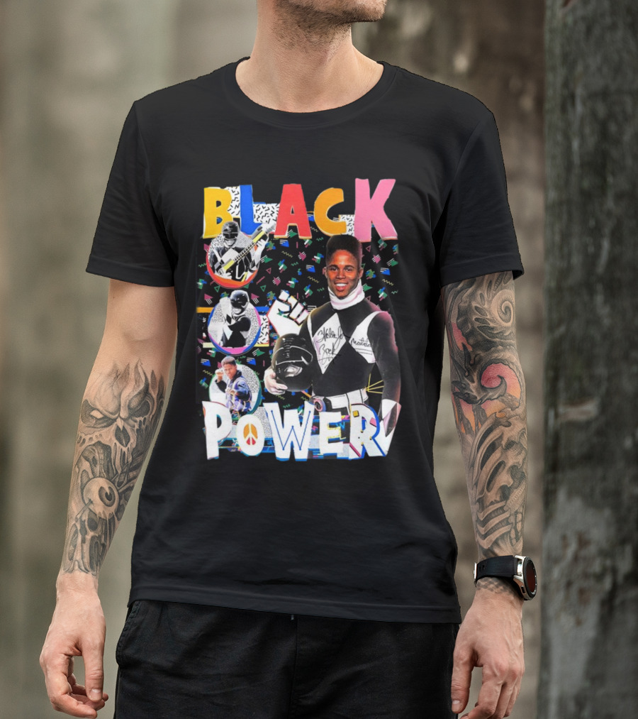Walter Jones Black Power Peace Symbol Retro Comic T-Shirt