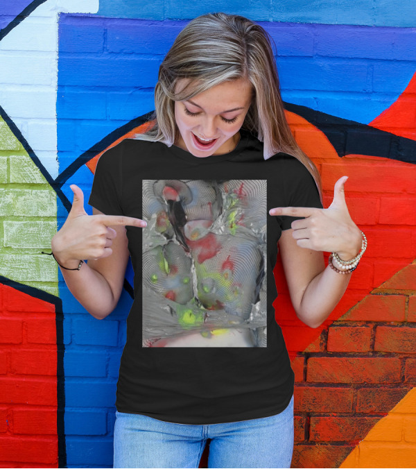 Arca1000000 ^16 Ss Abstract Mesh And Color T-Shirt