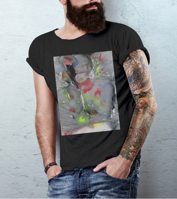 Arca1000000 ^16 Ss Abstract Mesh And Color T-Shirt