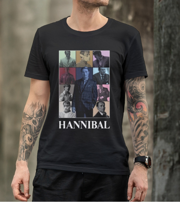 Hannibal Multifaceted Character Collage T-Shirt