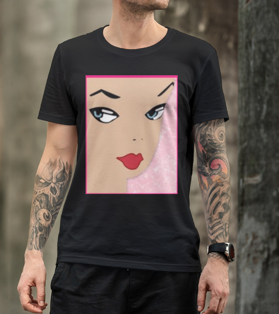 Ryan Gosling Wearing Barbie Face T-Shirt