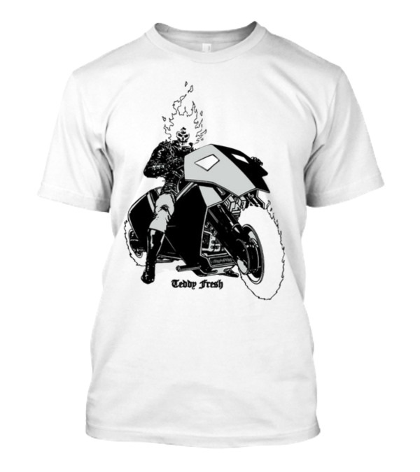 Teddy Fresh Ghost Rider Motorcycle Flame T-Shirt