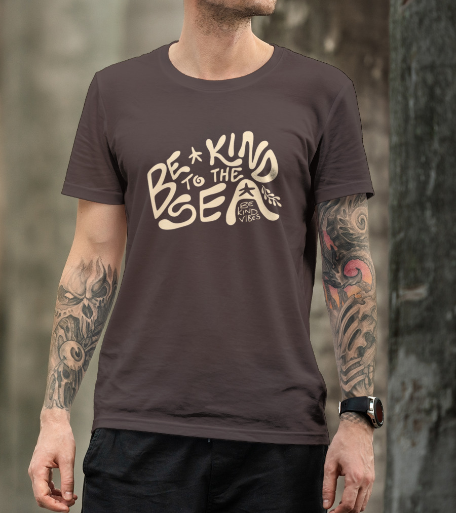 Be Kind Vibes Be Kind To The Sea Starfish Plant Emphasis T-Shirt