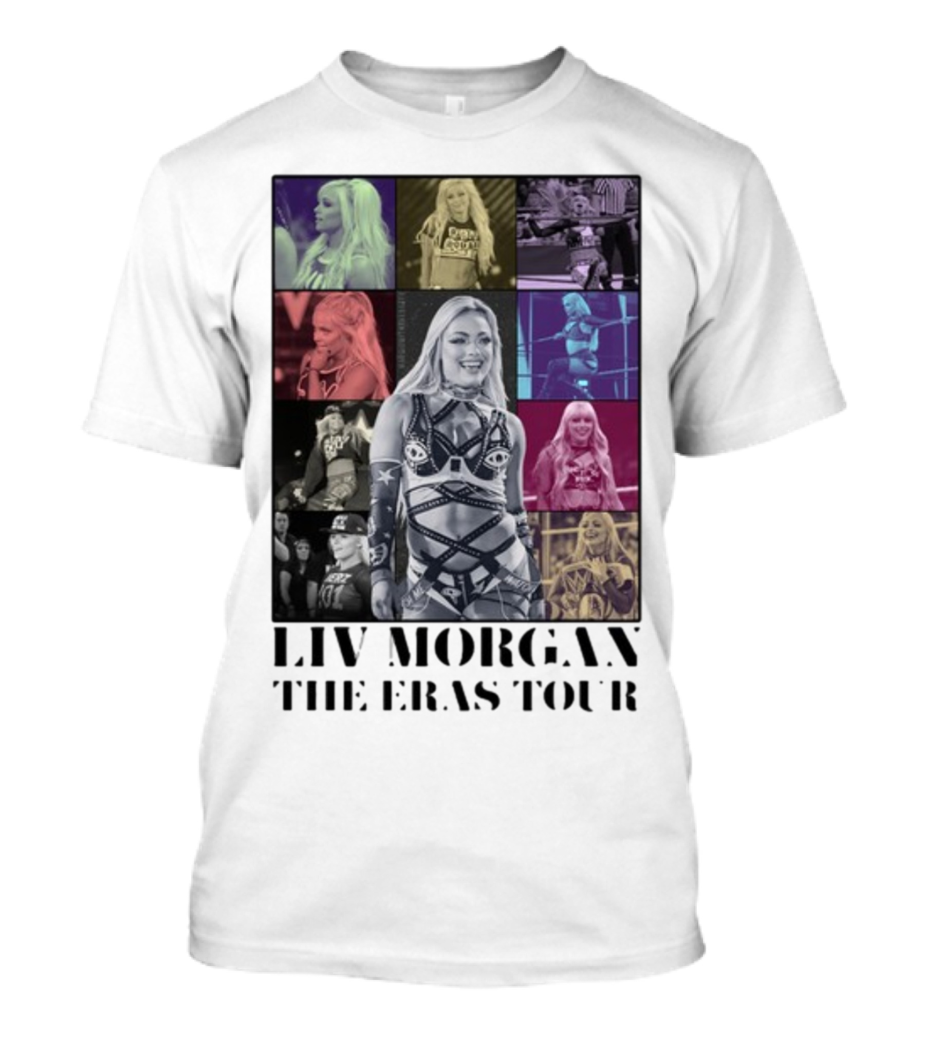 Brutallymads Liv Morgan The Eras Tour Collage T-Shirt