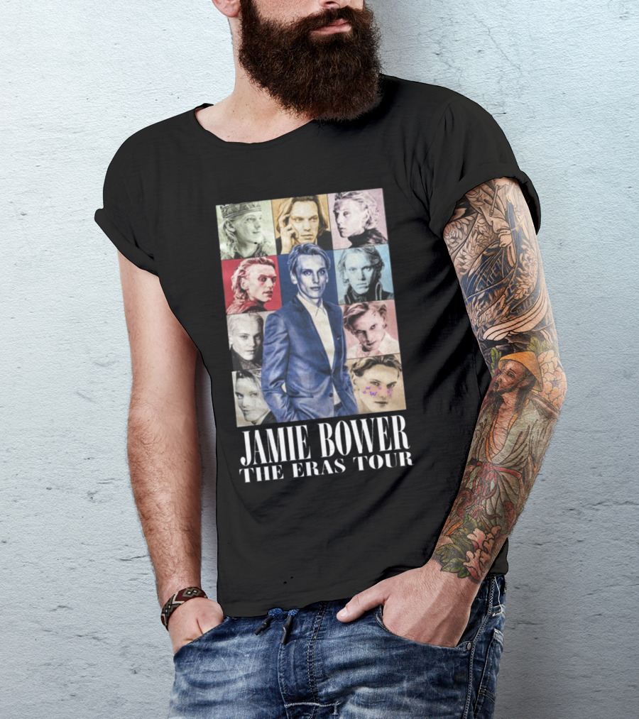 Jamie Bower The Eras Tour Multicolor Portrait Collage T-Shirt