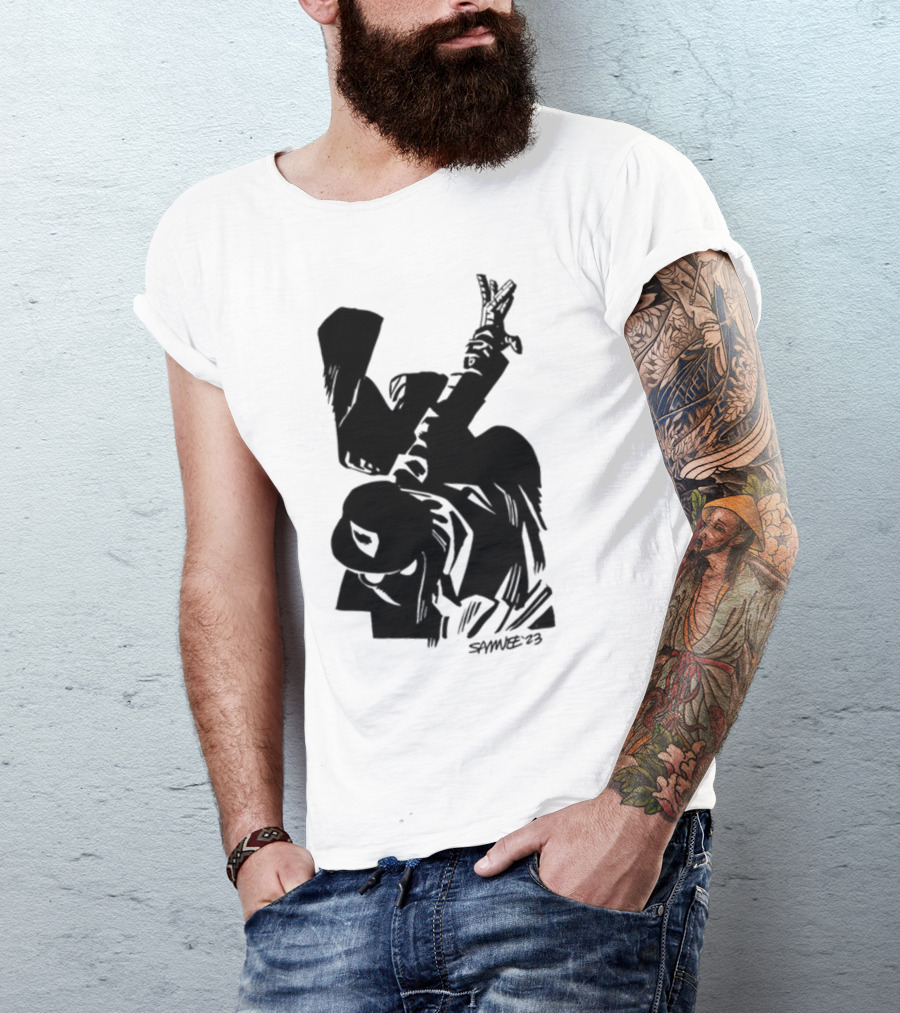Chris Samnee '03 Spider-Man Noir Silhouette Dark T-Shirt