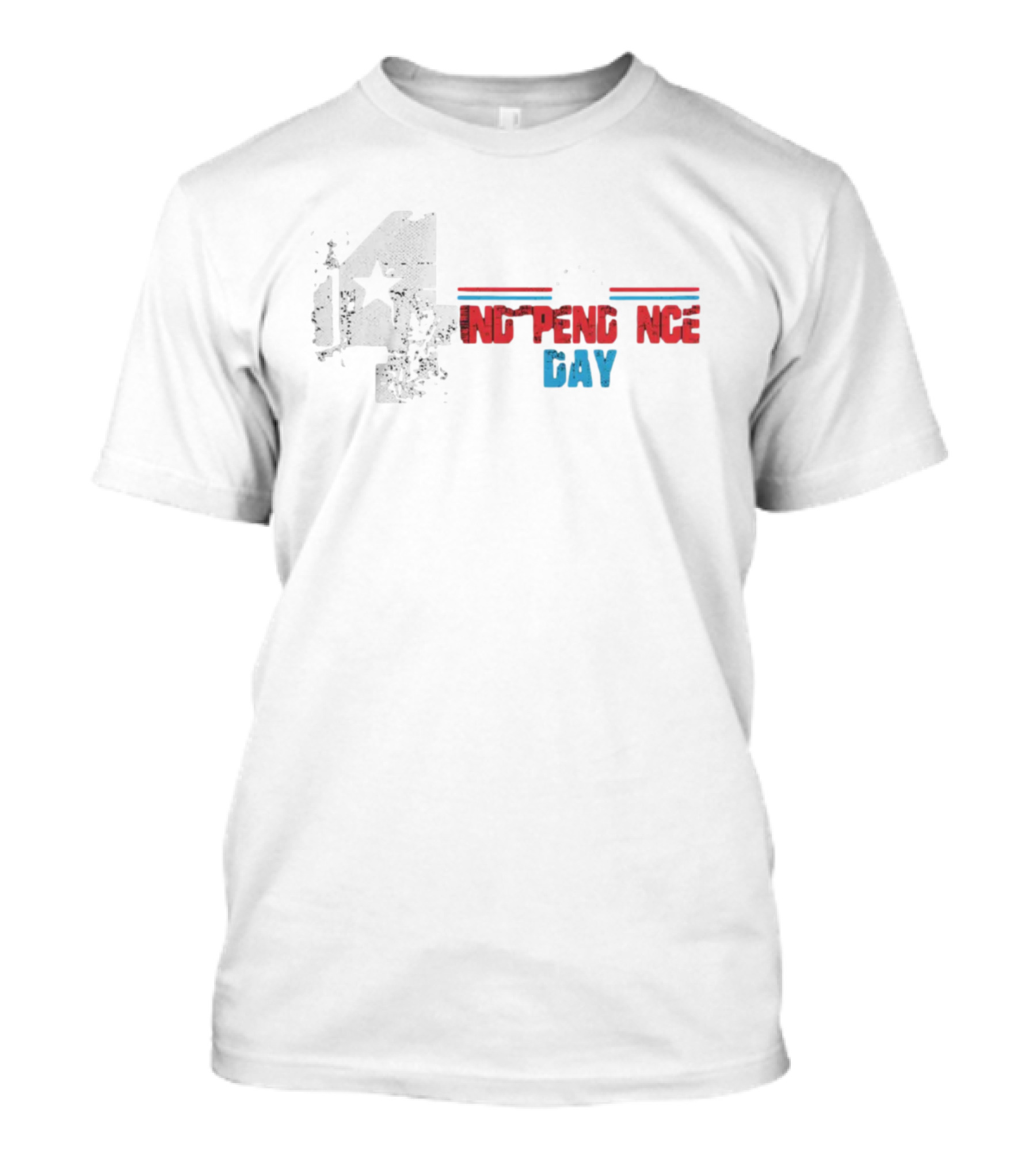 4th Of July American Independence Day Rustic Star T-Shirt