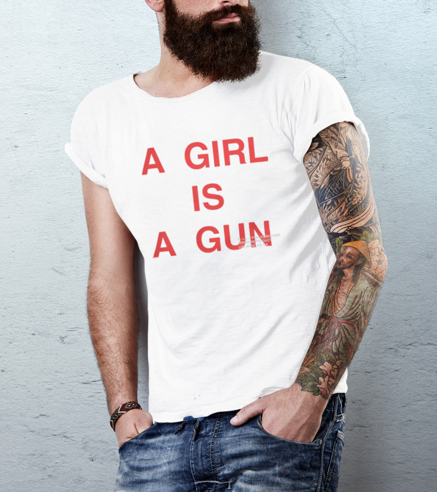A Girl Is A Gun Pleasures X FTP Los Angeles Collaboration T-Shirt