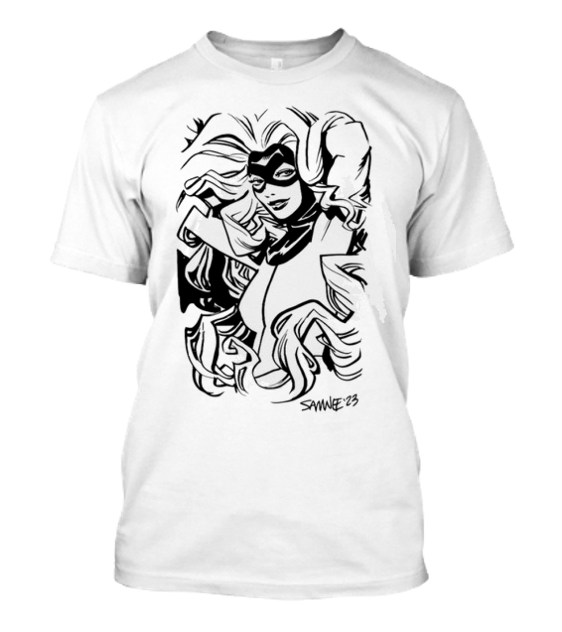 Chris Samnee Medusa Black And White Artwork Samnee '23 T-Shirt