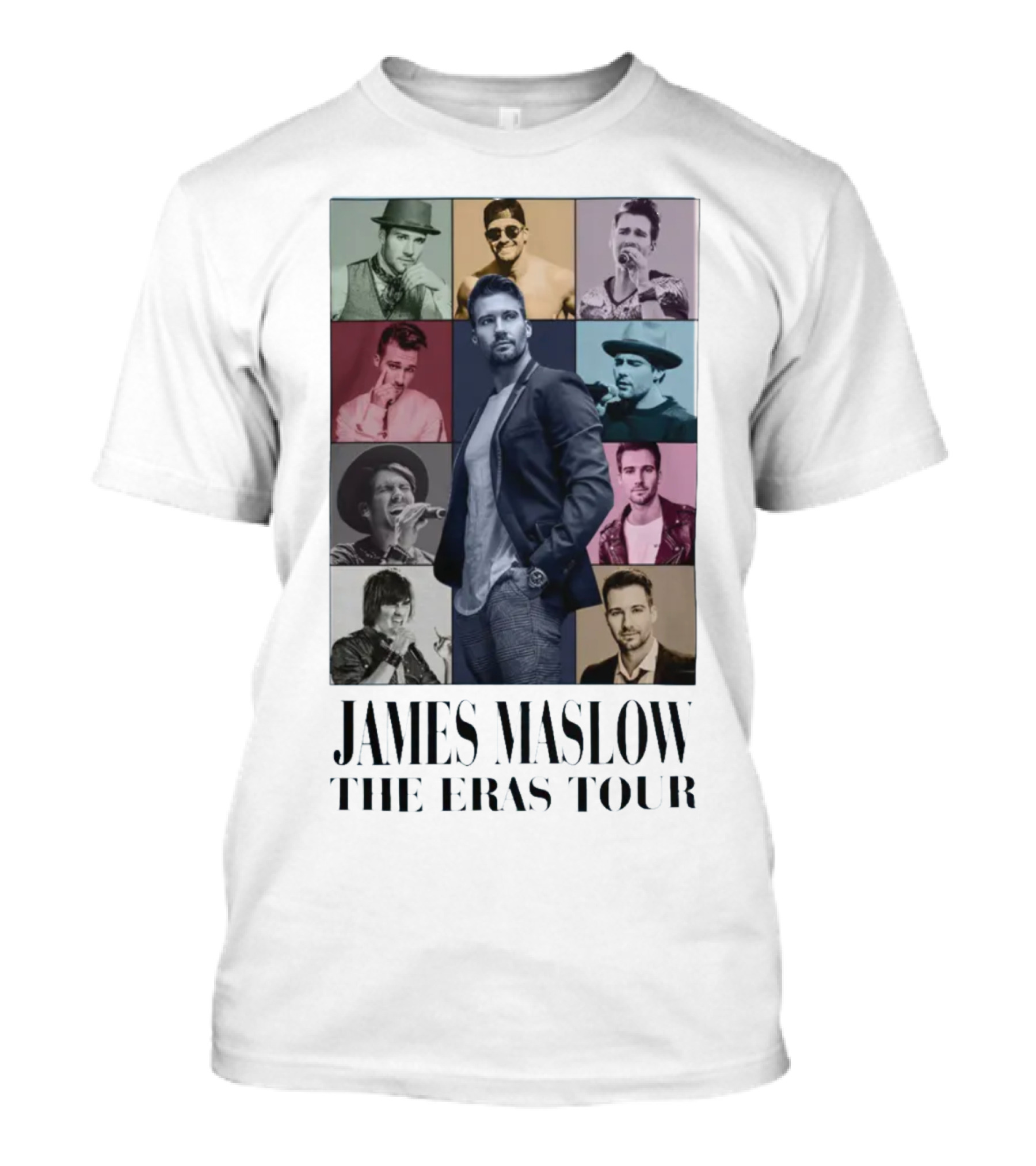 James Maslow The Eras Tour Portrait Collage T-Shirt