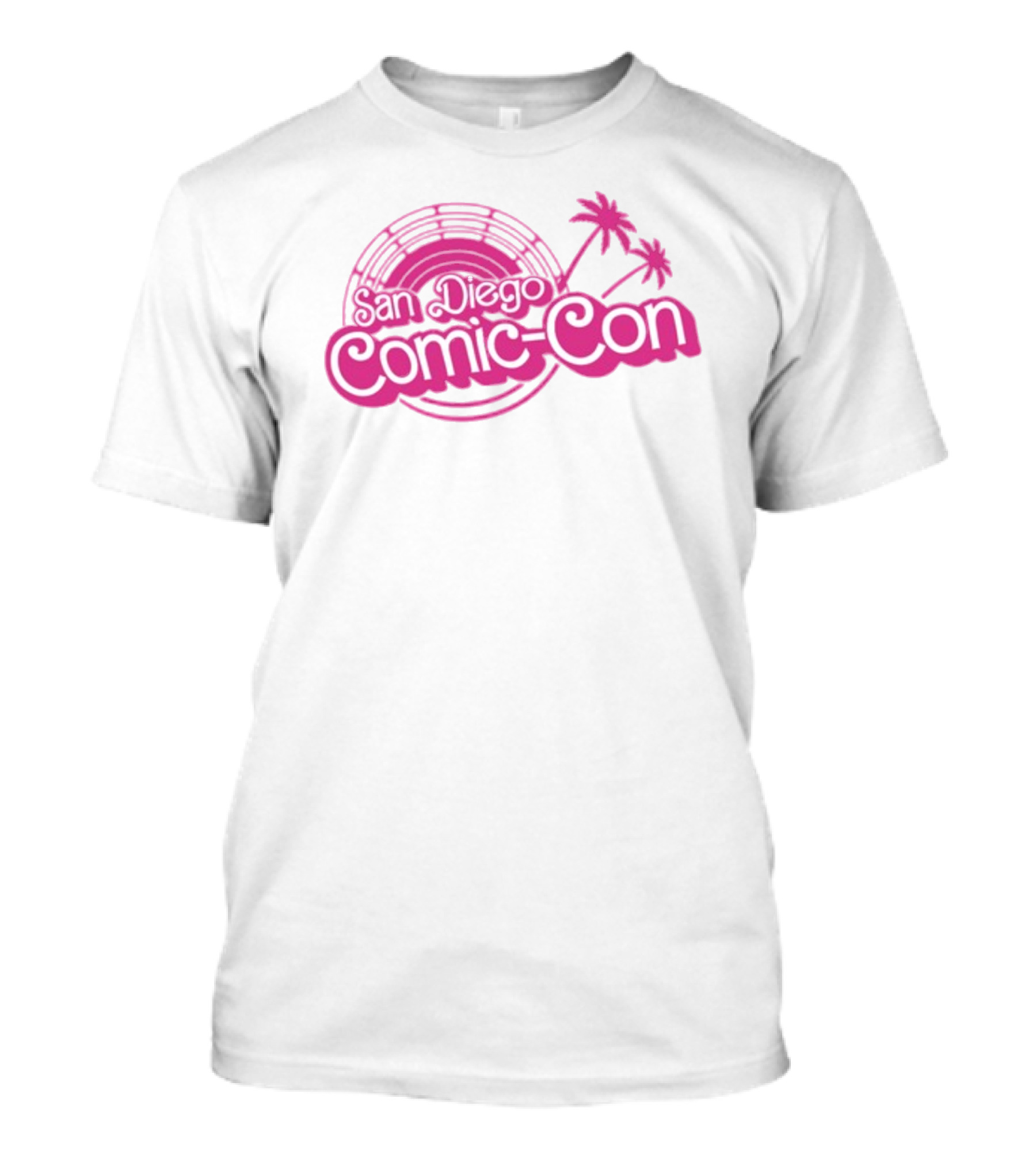 San Diego Comic-Con Pink Retro Palm Trees T-Shirt