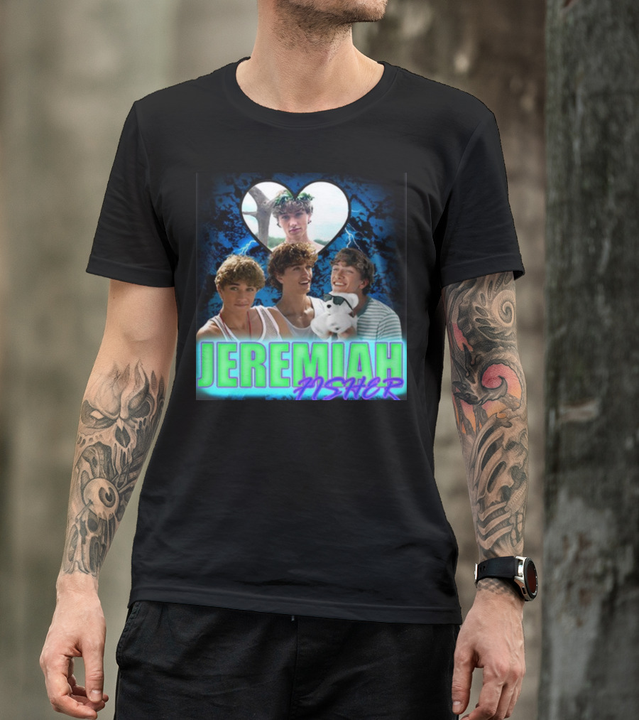 JEREMIAH FISHER Heart Lightning Trio T-Shirt