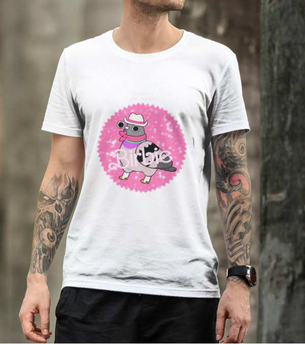 Charlubby Birbie In Pink Sparkle With Cowboy T-Shirt