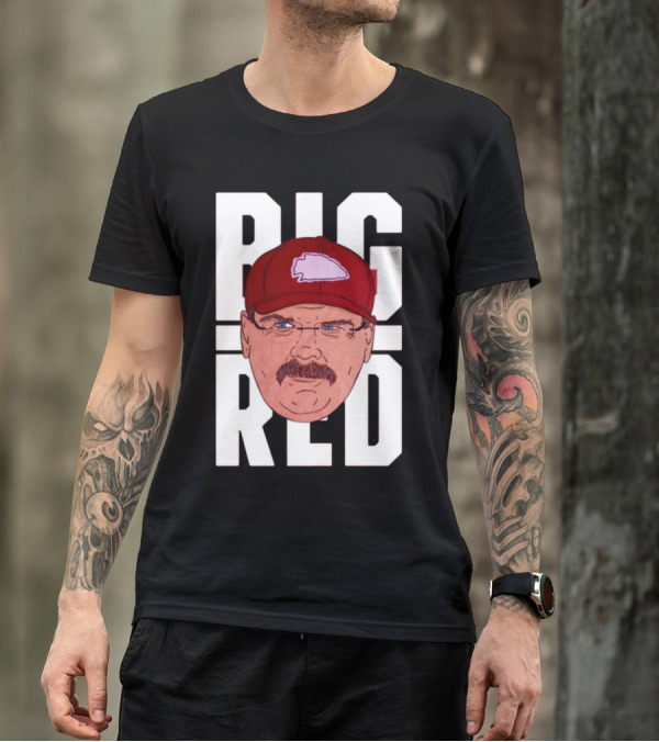 Thekyliewinfrey Andy Reid Big Red Face Illustration Chiefs Hat T-Shirt