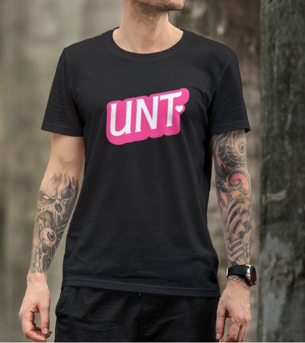 UNT Union Barbie Style Pink Heart T-Shirt