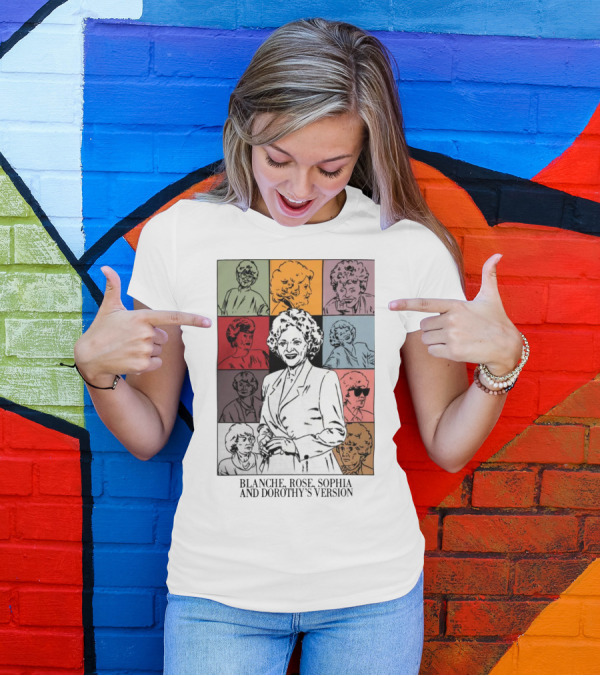 Blanche Rose Sophia Dorothy's Version Pop Art Portraits T-Shirt