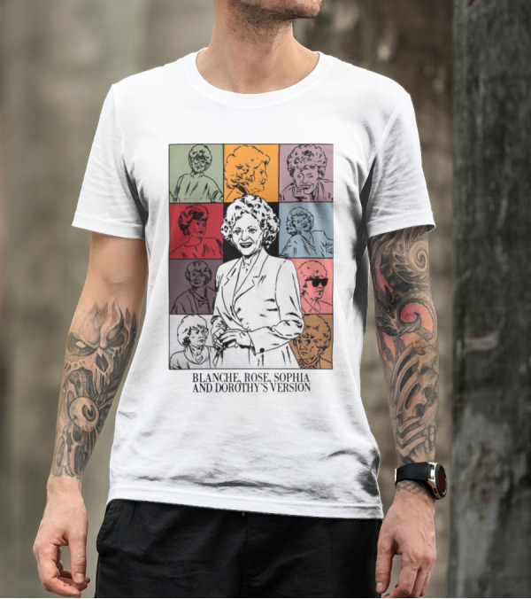 Blanche Rose Sophia Dorothy's Version Pop Art Portraits T-Shirt