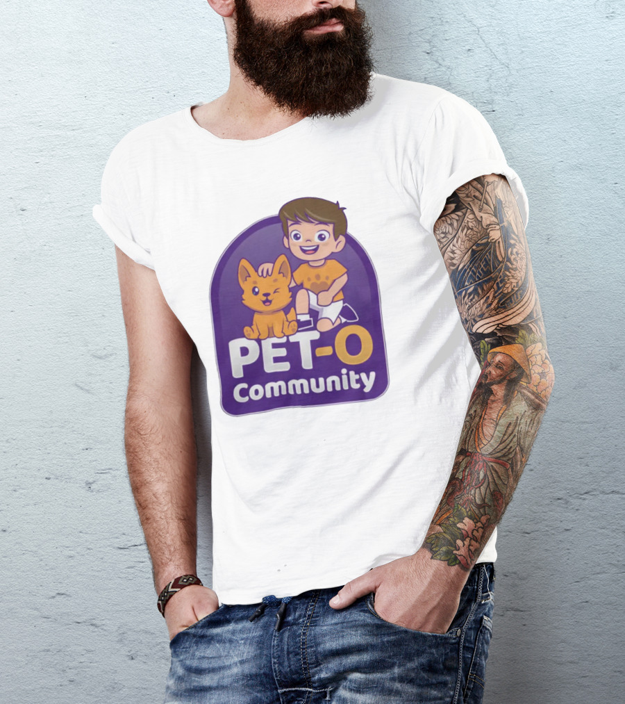 PET-O Community Winking Dog Child Cartoon T-Shirt