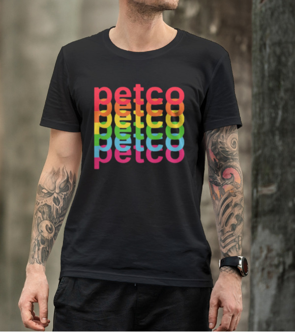 Petco Rainbow Reflection Multicolor T-Shirt