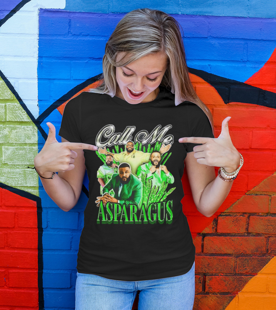 Call Me Asparagus DJ Khaled Green Ensemble T-Shirt